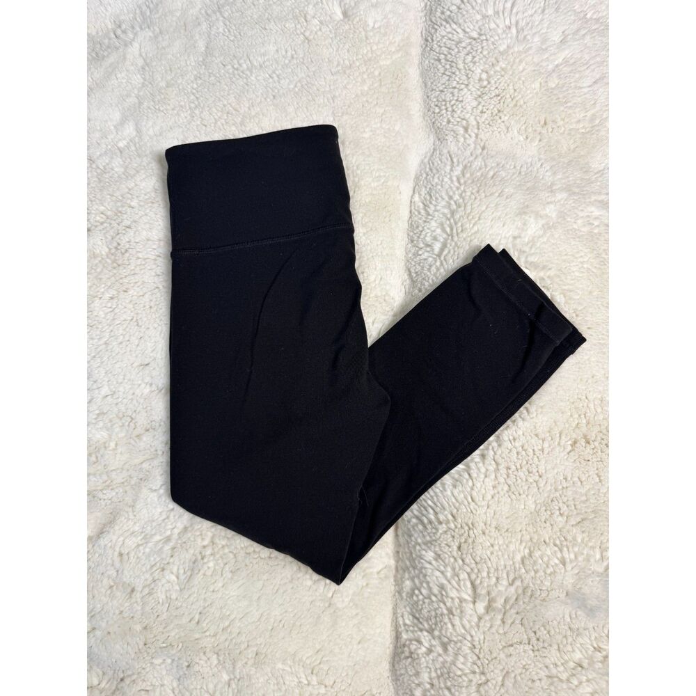 Athleta Black High Rise Cropped Leggings Size S Activewear Yoga Workout